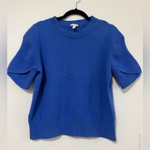 COS Organic Cotton-Wool Mix Twisted Sleeve Knitted Top